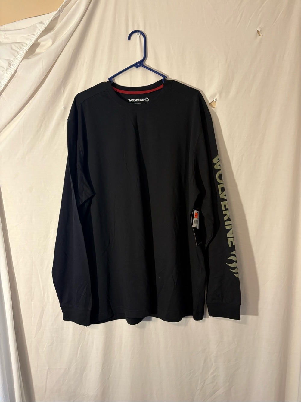 Wolverine Men's Black Long-Sleeve Graphic Logo Tee